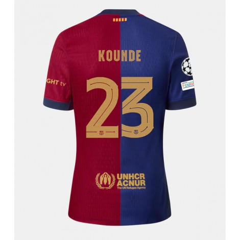 Barcelona Jules Kounde #23 Thuis tenue 2024-25 Korte Mouw Barcelona Jules Kounde #23 Thuis tenue 2024-25 Korte Mouw
