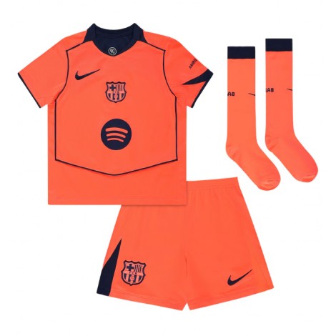 Barcelona Pau Cubarsi #5 Derde tenue Kids 2025-26 Korte Mouw (+ Korte broeken)