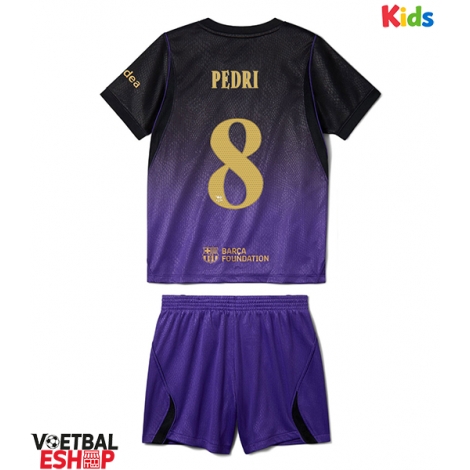 Barcelona Pedri Gonzalez #8 Uit tenue Kids 2026-27 Korte Mouw (+ Korte broeken)