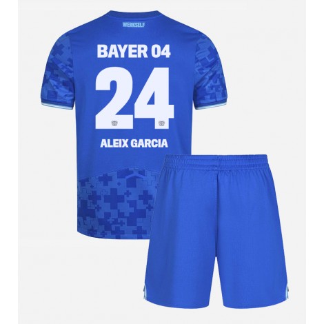 Bayer Leverkusen Aleix Garcia #24 Derde tenue Kids 2025-26 Korte Mouw (+ Korte broeken)