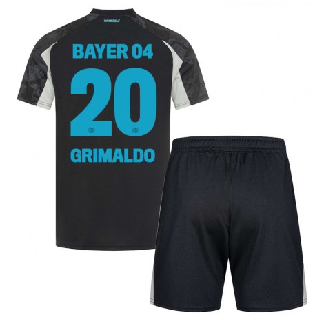 Bayer Leverkusen Alejandro Grimaldo #20 Derde tenue Kids 2024-25 Korte Mouw (+ Korte broeken)
