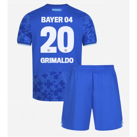 Bayer Leverkusen Alejandro Grimaldo #20 Derde tenue Kids 2025-26 Korte Mouw (+ Korte broeken)
