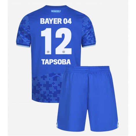 Bayer Leverkusen Edmond Tapsoba #12 Derde tenue Kids 2025-26 Korte Mouw (+ Korte broeken)