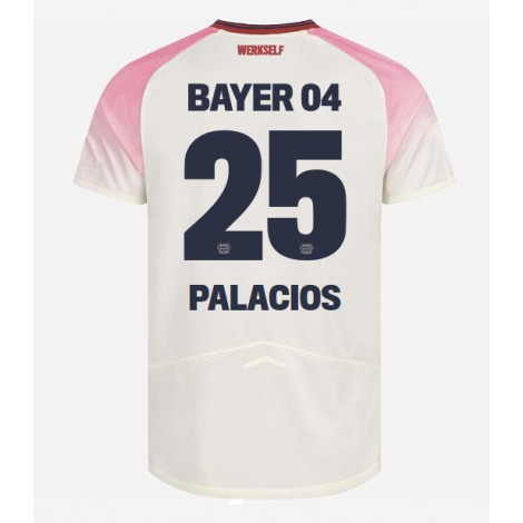 Bayer Leverkusen Exequiel Palacios #25 Uit tenue 2025-26 Korte Mouw Bayer Leverkusen Exequiel Palacios #25 Uit tenue 2025-26 Korte Mouw