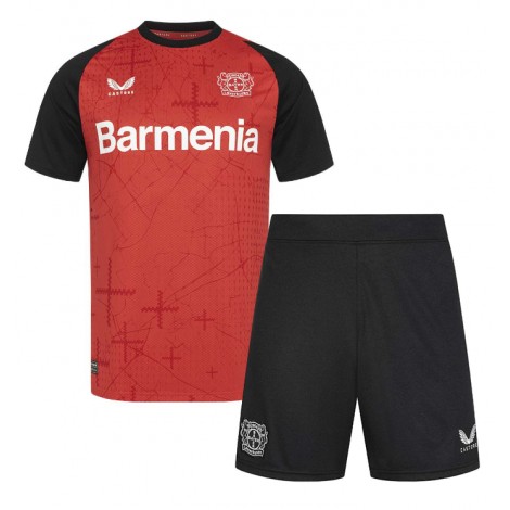 Bayer Leverkusen Florian Wirtz #10 Thuis tenue Kids 2024-25 Korte Mouw (+ Korte broeken)