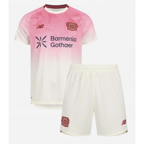 Bayer Leverkusen Patrik Schick #14 Uit tenue Kids 2025-26 Korte Mouw (+ Korte broeken)