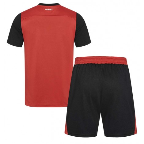 Bayer Leverkusen Thuis tenue Kids 2024-25 Korte Mouw (+ Korte broeken)