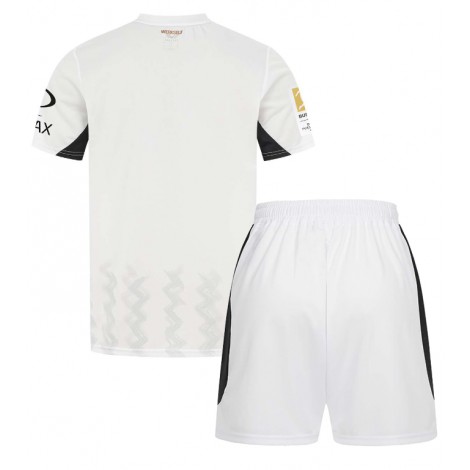 Bayer Leverkusen Uit tenue Kids 2024-25 Korte Mouw (+ Korte broeken)