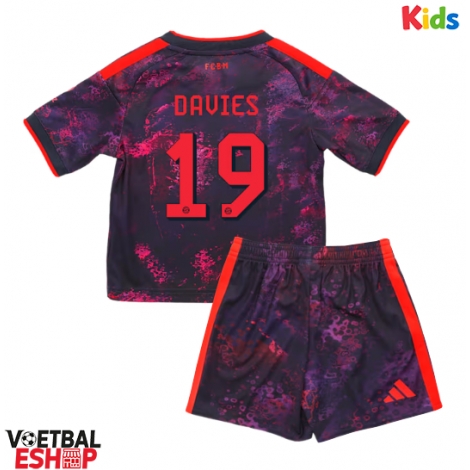 Bayern Munich Alphonso Davies #19 Derde tenue Kids 2026-27 Korte Mouw (+ Korte broeken)