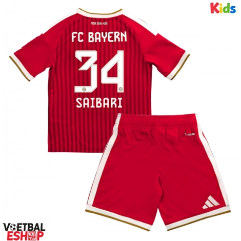 Bayern Munich Ismael Saibari #34 Thuis tenue Kids 2026-27 Korte Mouw (+ Korte broeken)