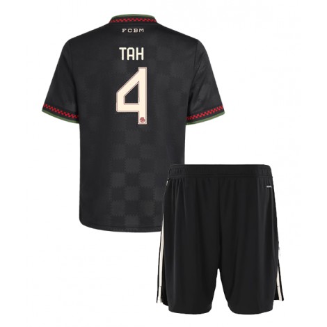Bayern Munich Jonathan Tah #4 Derde tenue Kids 2025-26 Korte Mouw (+ Korte broeken)