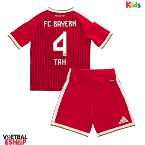 Bayern Munich Jonathan Tah #4 Thuis tenue Kids 2026-27 Korte Mouw (+ Korte broeken)