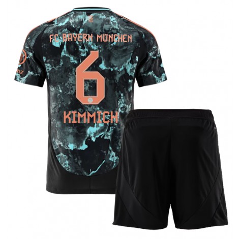 Bayern Munich Joshua Kimmich #6 Uit tenue Kids 2024-25 Korte Mouw (+ Korte broeken)