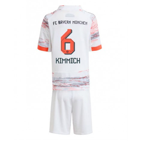 Bayern Munich Joshua Kimmich #6 Uit tenue Kids 2025-26 Korte Mouw (+ Korte broeken)
