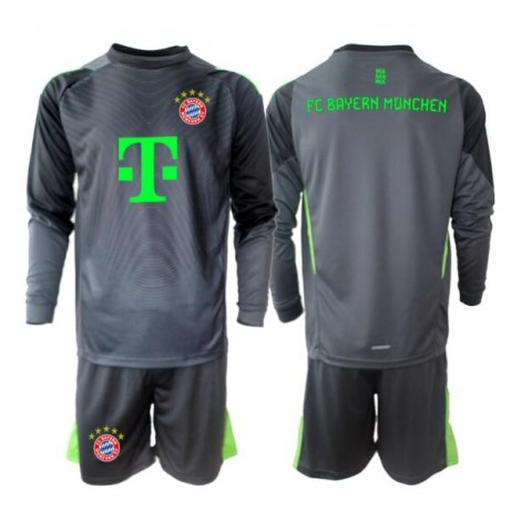 Bayern Munich Keeper Uit tenue Kids 2025-26 Lange Mouw (+ Korte broeken)