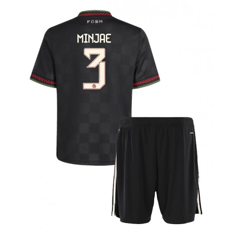 Bayern Munich Kim Min-jae #3 Derde tenue Kids 2025-26 Korte Mouw (+ Korte broeken)