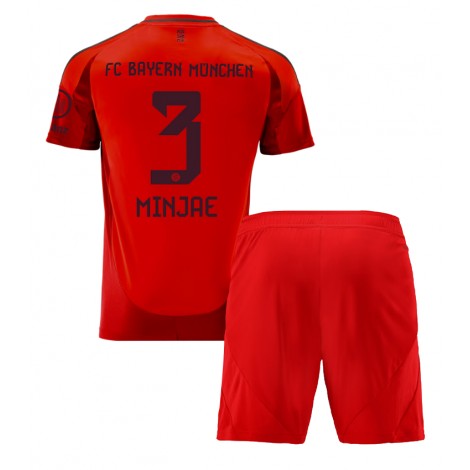 Bayern Munich Kim Min-jae #3 Thuis tenue Kids 2024-25 Korte Mouw (+ Korte broeken)