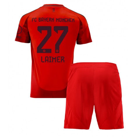 Bayern Munich Konrad Laimer #27 Thuis tenue Kids 2024-25 Korte Mouw (+ Korte broeken)