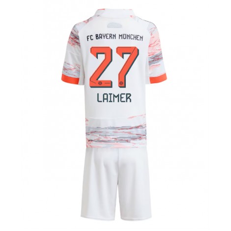 Bayern Munich Konrad Laimer #27 Uit tenue Kids 2025-26 Korte Mouw (+ Korte broeken)