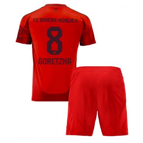 Bayern Munich Leon Goretzka #8 Thuis tenue Kids 2024-25 Korte Mouw (+ Korte broeken)