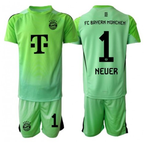 Bayern Munich Manuel Neuer #1 Keeper Thuis tenue Kids 2025-26 Korte Mouw (+ Korte broeken)