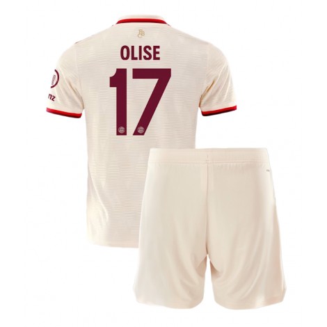 Bayern Munich Michael Olise #17 Derde tenue Kids 2024-25 Korte Mouw (+ Korte broeken)