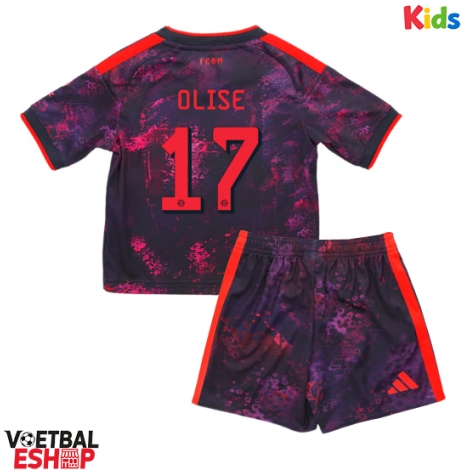 Bayern Munich Michael Olise #17 Derde tenue Kids 2026-27 Korte Mouw (+ Korte broeken)
