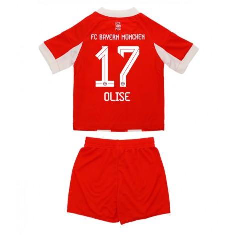 Bayern Munich Michael Olise #17 Thuis tenue Kids 2025-26 Korte Mouw (+ Korte broeken)