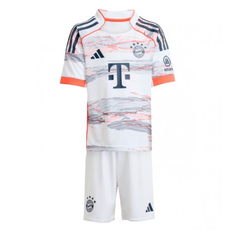Bayern Munich Michael Olise #17 Uit tenue Kids 2025-26 Korte Mouw (+ Korte broeken)
