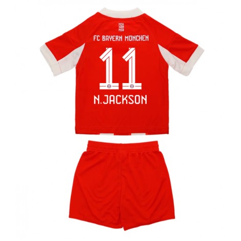 Bayern Munich Nicolas Jackson #11 Thuis tenue Kids 2025-26 Korte Mouw (+ Korte broeken)