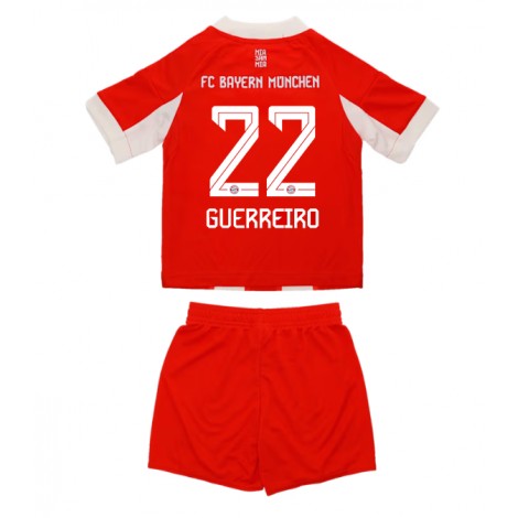 Bayern Munich Raphael Guerreiro #22 Thuis tenue Kids 2025-26 Korte Mouw (+ Korte broeken)