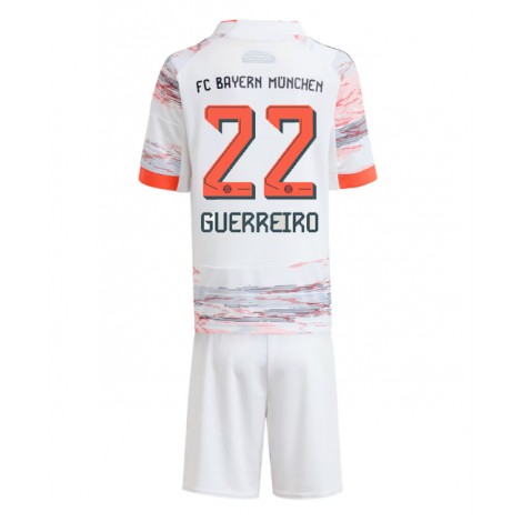 Bayern Munich Raphael Guerreiro #22 Uit tenue Kids 2025-26 Korte Mouw (+ Korte broeken)
