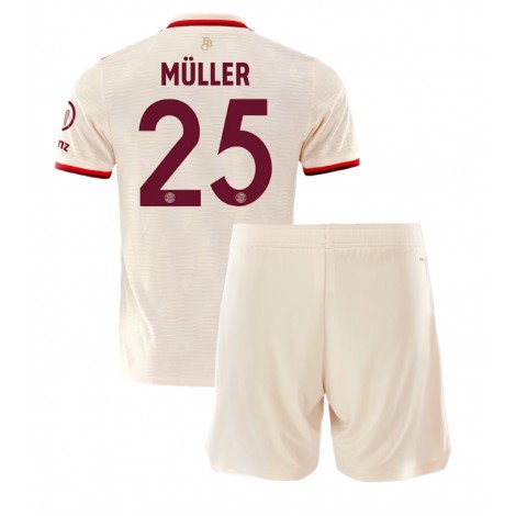Bayern Munich Thomas Muller #25 Derde tenue Kids 2024-25 Korte Mouw (+ Korte broeken)