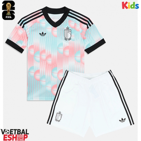 België Alexis Saelemaekers #22 Uit tenue Kids WK 2026 Korte Mouw (+ Korte broeken)