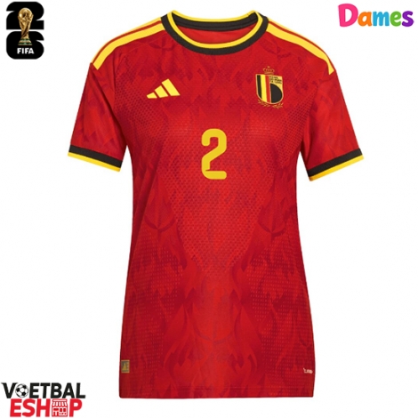 België Diego Moreira #19 Thuis tenue Dames WK 2026 Korte Mouw