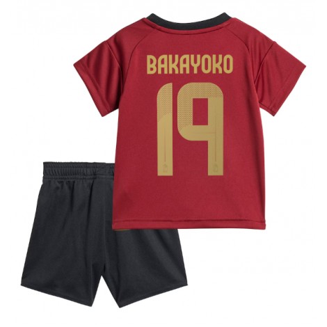 België Johan Bakayoko #19 Thuis tenue Kids EK 2024 Korte Mouw (+ Korte broeken)