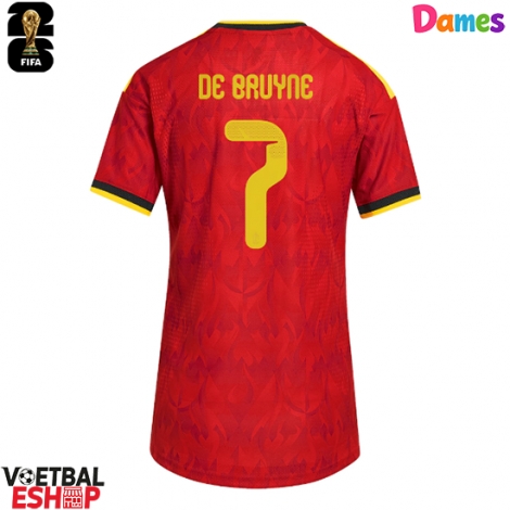 België Kevin De Bruyne #7 Thuis tenue Dames WK 2026 Korte Mouw
