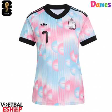 België Kevin De Bruyne #7 Uit tenue Dames WK 2026 Korte Mouw