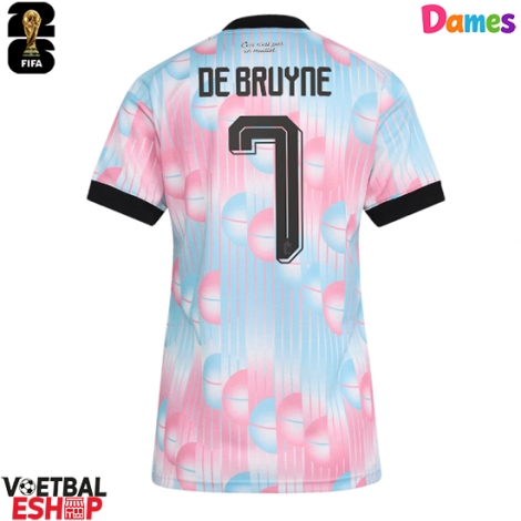 België Kevin De Bruyne #7 Uit tenue Dames WK 2026 Korte Mouw