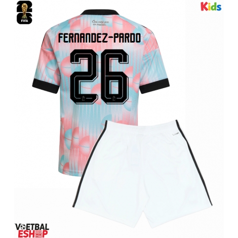 België Matias Fernandez-Pardo #26 Uit tenue Kids WK 2026 Korte Mouw (+ Korte broeken)
