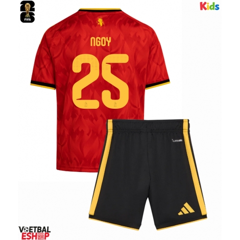 België Nathan Ngoy #25 Thuis tenue Kids WK 2026 Korte Mouw (+ Korte broeken)