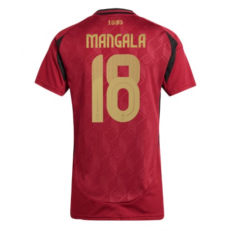 België Orel Mangala #18 Thuis tenue Dames EK 2024 Korte Mouw België Orel Mangala #18 Thuis tenue Dames EK 2024 Korte Mouw
