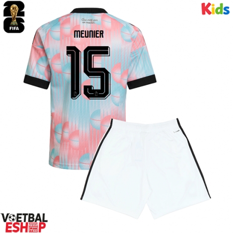 België Thomas Meunier #15 Uit tenue Kids WK 2026 Korte Mouw (+ Korte broeken)