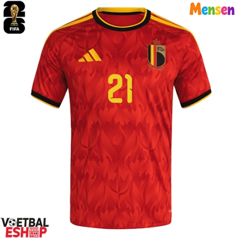 België Timothy Castagne #21 Thuis tenue WK 2026 Korte Mouw