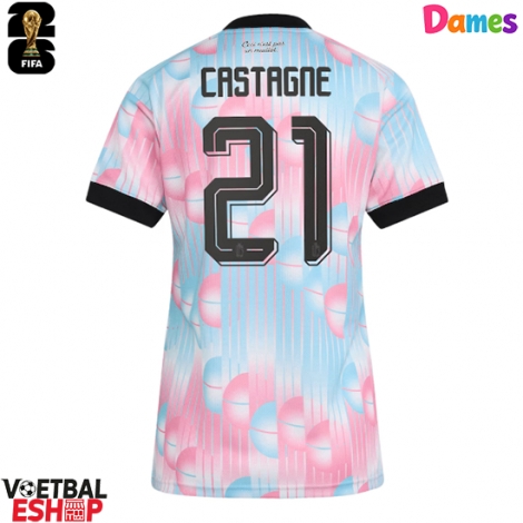 België Timothy Castagne #21 Uit tenue Dames WK 2026 Korte Mouw