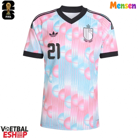 België Timothy Castagne #21 Uit tenue WK 2026 Korte Mouw