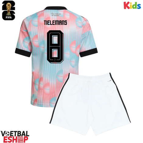België Youri Tielemans #8 Uit tenue Kids WK 2026 Korte Mouw (+ Korte broeken)