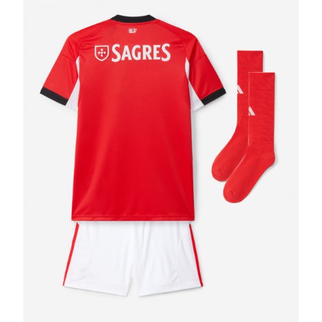 Benfica Thuis tenue Kids 2025-26 Korte Mouw (+ Korte broeken)