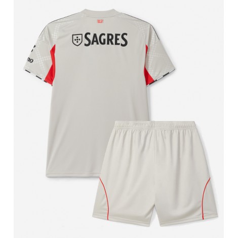 Benfica Uit tenue Kids 2025-26 Korte Mouw (+ Korte broeken)