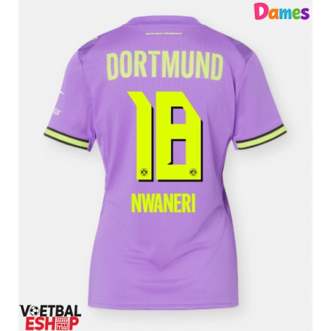 Borussia Dortmund Ethan Nwaneri #18 Derde tenue Dames 2026-27 Korte Mouw